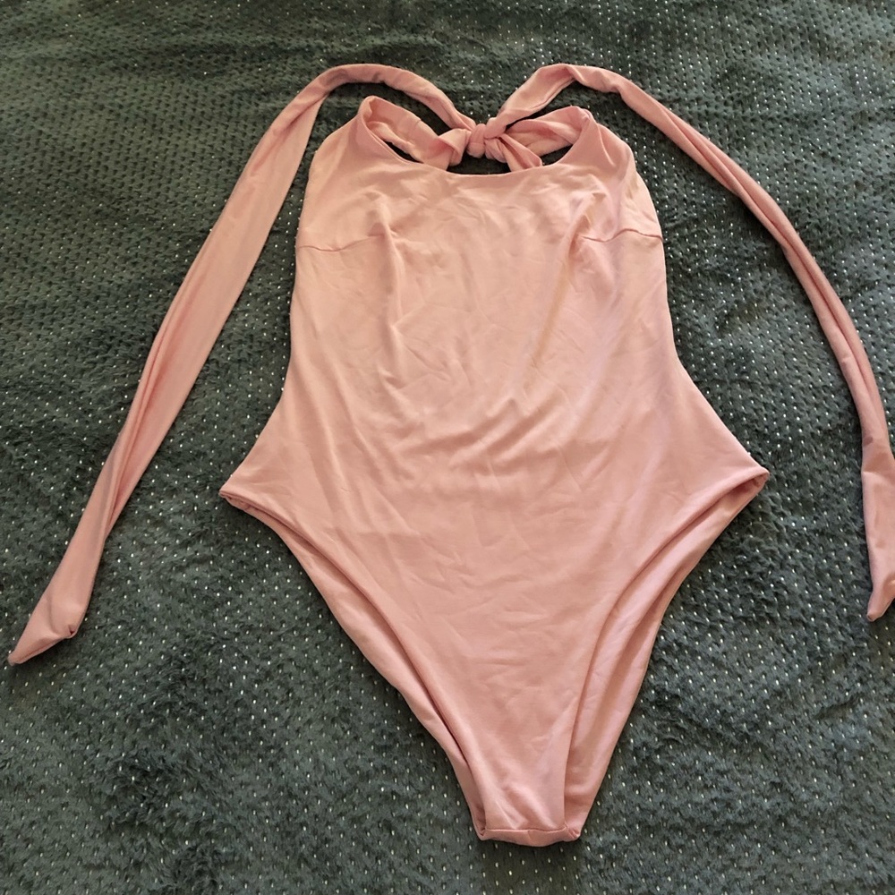 Pink Tie Back Bikini 👙